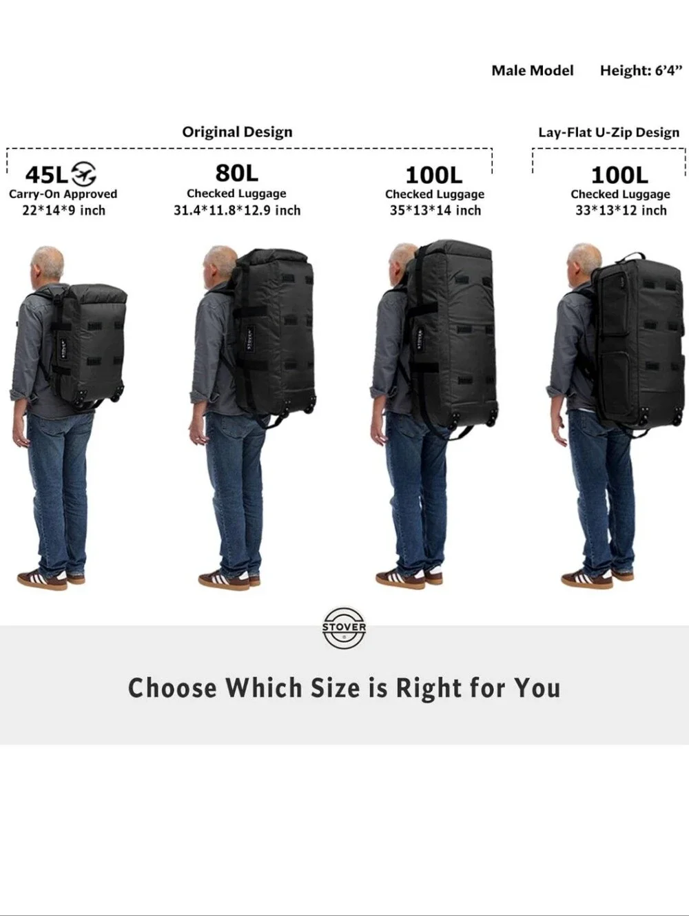 Brand New Stover 100L Duffel